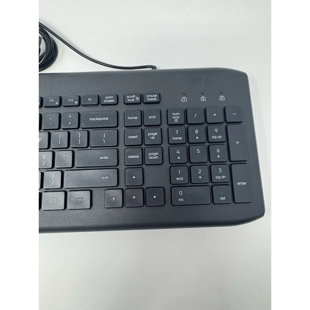 Surf Onn Wired USB Keyboard 104‎ keys 100009052 Black WORKS TESTED